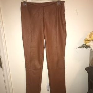 Faux leather pants